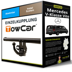 Abnehmbare Anhängerkupplung für MERCEDES V-Klasse Vito 14- Typ W447 TowCar NEUGleich mitbestellen:Montage zum Festpreis:ab 449,- Euro