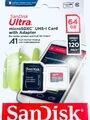 SanDisk Ultra Micro SD 32GB 64GB 128GB  A1 Speicherkarte