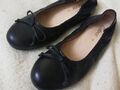 *GABOR*weiches Ballerinas Läufer aus Leder * Gr. 38 (UK 5) * Schwarz *wie NEU