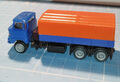 Permot / SES Modell eines W 50 Dreiachser Zugmaschiene 1:87 Blau-Orange-UNIKAT