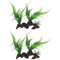  2 Pieces Aquarium Landschaftsbau Wasserpflanzen Artificial Water Grass