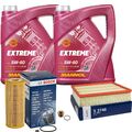 BOSCH Inspektionspaket 10 L MANNOL Extreme 5W-40 für VW LT 28-46 II Kasten 2.5