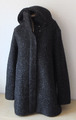 ! C&A Winter Wolle Parka Kurz Mantel Gr. EUR 46 F 48 TOP Kapuze Schwarz