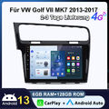 Android 13 Carplay Autoradio Für VW Golf VII MK7 SWC RDS BT GPS NAVI DAB+ 6+128G