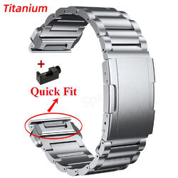 Titan Metall Armband Für Garmin Fenix 8 7 7X 6 6X 5 Pro Solar 5X 3 HR Quick Fit