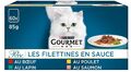 PURINA GOURMET Perle Exquisite Stripes Cat Food Wet Varieties Mix 60 Pack (60 x