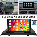 1+32G Für 06-10 BMW X3 E83 Autoradio Android 13 Carplay GPS Navi WIFI BT RDS KAM