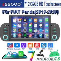 Für FIAT PANDA 312 2013-2020 Carplay Autoradio GPS NAVI BT WIFI Android13 2+32GB