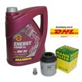 5 L MANNOL Energy Combi LL 5W-30 Longlife MANN Ölfilter Audi A1 A3 Skoda Octavia