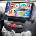 1+32G Android13 Autoradio CarPlay BT Für Toyota Aygo Citroen C1 Peugeot 107 DAB+