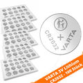 100 x CR2032 Varta Lithium Knopfzelle lose Industrie DL2032 230mAh 3V Batterie