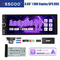 6.9" Android 13 2+32G DAB+ Carplay Autoradio GPS NAVIGATION RDS FM 1 DIN Kamera