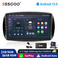 Android 13 64G Autoradio DAB+ KAM MIC GPS Nav für Mercedes Benz Smart Fortwo 453