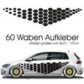 Waben Auto Aufkleber Verlauf Performance Rautenmuster Autofolie Wörthersee Style