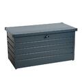 Auflagenbox Metall Gartentruhe 350 l Kissenbox Gartenbox Aufbewahrungsbox Box