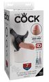 King Cock 7" Uncut Cock Harness Umschnall-Dildo Fetish Pegging Dildo Strapon