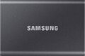 SAMSUNG Portable SSD T7 4 TB, Externe SSD grau, USB-C 3.2 Gen 2 (10 Gbit/s), ext