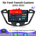 4+64GB Android 13 Autoradio GPS Navi Carplay DAB WIFI 4G Für Ford Transit Custom