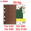 Schleifpapier Set Schleifblätter für Schwingschleifer MAKITA BO 3711 J und 9036