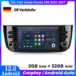 Für Fiat Linea Punto 199 2012-2017 Carplay Autoradio GPS NAVI DAB+ Android 2+32G