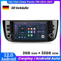 Für Fiat Linea Punto 199 2012-2017 Carplay Autoradio GPS NAVI DAB+ Android 2+32G