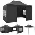 Pavillon 3x3/3x4,5m wasserdicht Zelt Faltpavillon Partyzelt Festzelt Gartenzelt