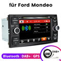 Für Ford Focus Fiesta Mondeo C MAX 2Din 7"Autoradio GPS Navi BT DVD CD SWC DAB+