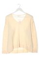 H&M V-Ausschnitt-Pullover Damen Gr. DE 36 creme Casual-Look