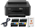 Canon PIXMA TS 705a Tintenstrahl Drucker USB LAN WLAN + 10x Tinte (ohne Scanner)