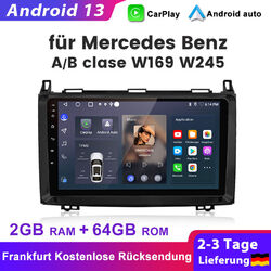 9" Android 13 Autoradio GPS Für Benz A/B Klasse Sprinter Viano VW Crafter 2+64GB