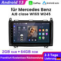 9" Android 13 Autoradio GPS Für Benz A/B Klasse Sprinter Viano VW Crafter 2+64GB