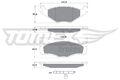 TOMEX Brakes Bremsbelagsatz, Scheibenbremse TX 10-141 für SEAT VW