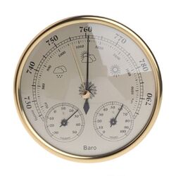 Analoges Wandhängendes Wetterstation 3 IN 1 Thermometer-Hygrometer-Barometer DE