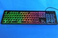 Tastatur beleuchtet USB LED Regenbogen Farben Computer PC Notebook Laptop QWERTZ