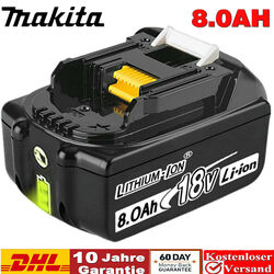 8,0AH Für Original Ersatzakku Makita BL1860 18V LXT Li-ion BL1830 BL1850 BL1840