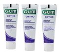 3x Gum Ortho Zahngel 3x 75 ml - Zahnpasta für Zahnspangen