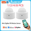 1-8PCS Tuya Zigbee Human Body PIR Motion Sensor Wireless Smart Life Home