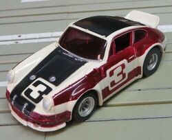 Faller AFX Aurora -- Porsche Carrera mit AFX Motor + 2 neue Schleifer #EBS737