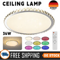 RGB LED Dimmbar Deckenleuchte Deckenlampe Sternenhimmel Wohnzimmer Fernbedienung