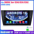 2+32G Autoradio Carplay Bluetooth DAB GPS Navi Für BMW 3er E90 E91 E92 2005-2012