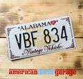 USA Nummernschild/Kennzeichen/license plate/US car* Alabama Vintage Vehicle*