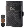 ZNAP® Slim Wallet Kreditkartenetui Portemonnaie Geldbörse Herren 12 RFID Carbon 