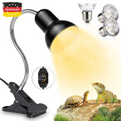 Schildkröten Wärmelampe Reptilien Terrarium Lampe, UV Wärmespotlampe E27 25W+50W