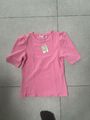 Neu Shirt Only Rosa mit Puffärmeln Gr S 36 