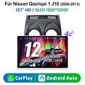 13.1" Android 13 Autoradio Für Nissan Qashqai 1 J10 06-2013 Carplay GPS 6+128G