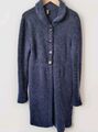 Gotha italienische blaue Mohair lange Strickjacke Coatigan Größe Small passt UK 8/10