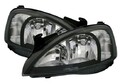 Scheinwerfer Set für Opel Corsa C 2000-2006 in Klarglas Schwarz H7 links rechts