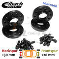 Eibach Spurplatten schwarz VA 20mm & HA 30mm für BMW 5er E60 :: 01 >> 10