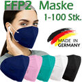 FFP2 Maske schwarz weiß 5x 10x 20x 50x 100x Stück Masken EU CE Atemschutzmasken