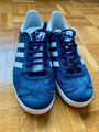 adidas Originals Gazelle Sneaker blau weiss Gr. 38 2/3 dunkelblau - wie neu